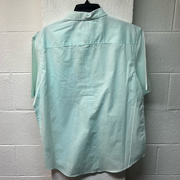 Basic Editions Mint Green Casual Button Down Shirt. Size Large - Picture 5 of 5